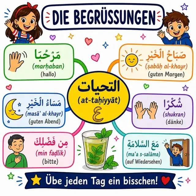 Mindmap: Begrüßungen