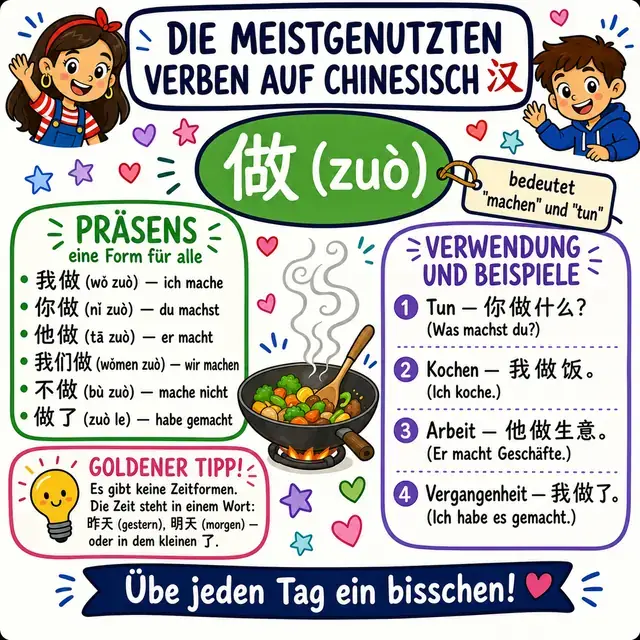 Mindmap: Verb 做 zuò (MACHEN)