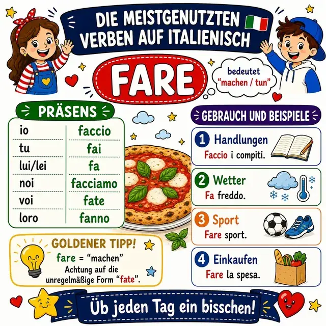 Mindmap: Verb FARE