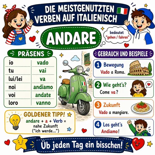 Mindmap: Verb ANDARE