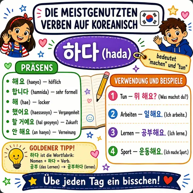 Mindmap: Verb 하다 (MACHEN)