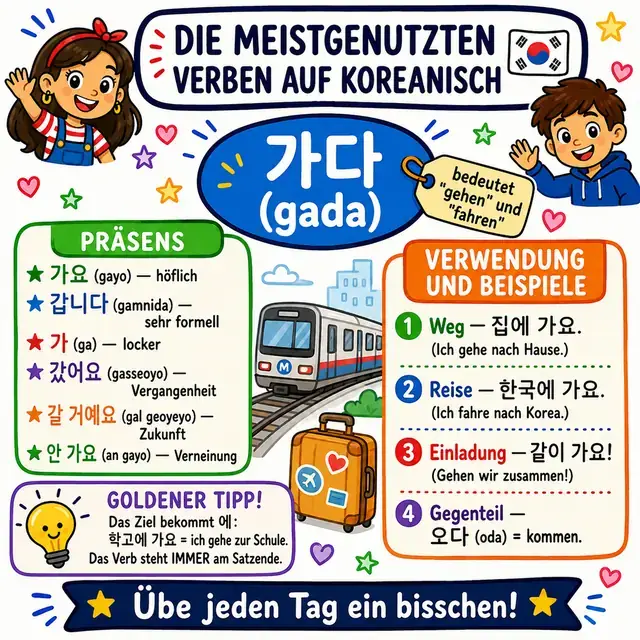 Mindmap: Verb 가다 (GEHEN)