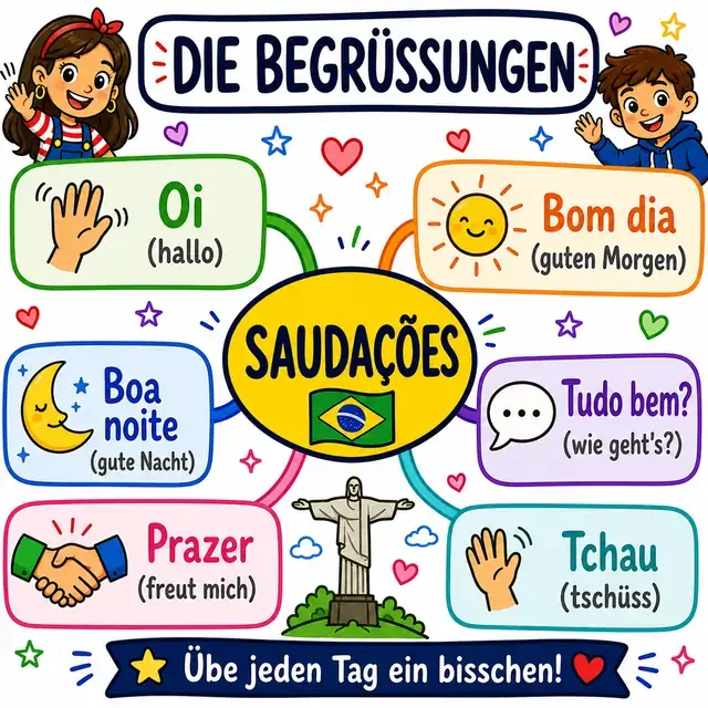 Mindmap: Begrüßungen