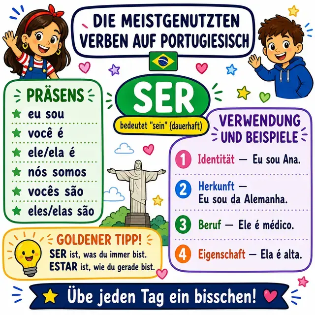 Mindmap: Verb SER (sein)
