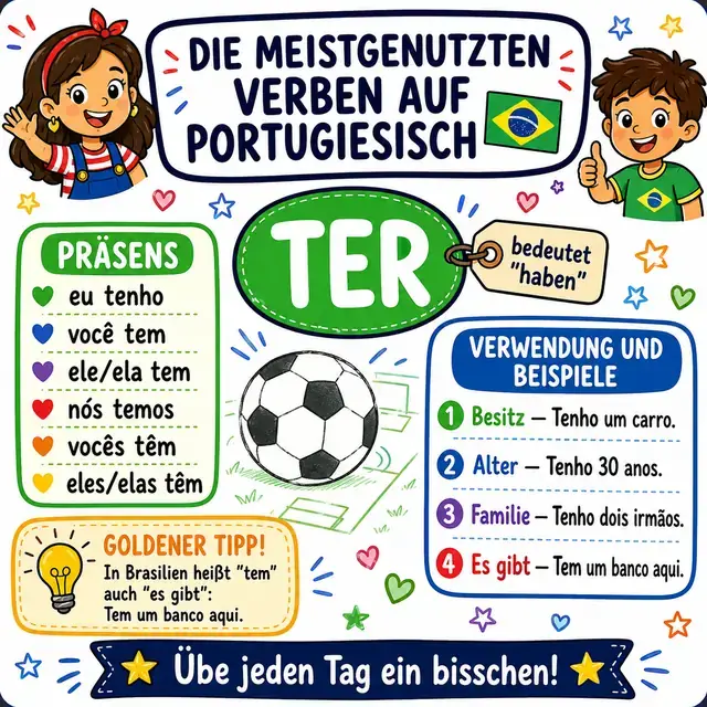 Mindmap: Verb TER (haben)